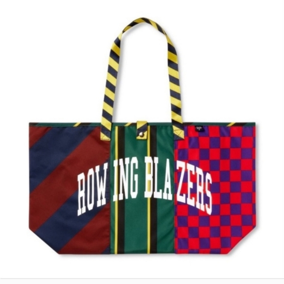 SALE + FREE DECALS Rugby Stripe Tote Bag Rowing Blazers x Target BRAND NEW! - Picture 7 of 7